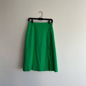 Pleated Old-school Midi Skirt